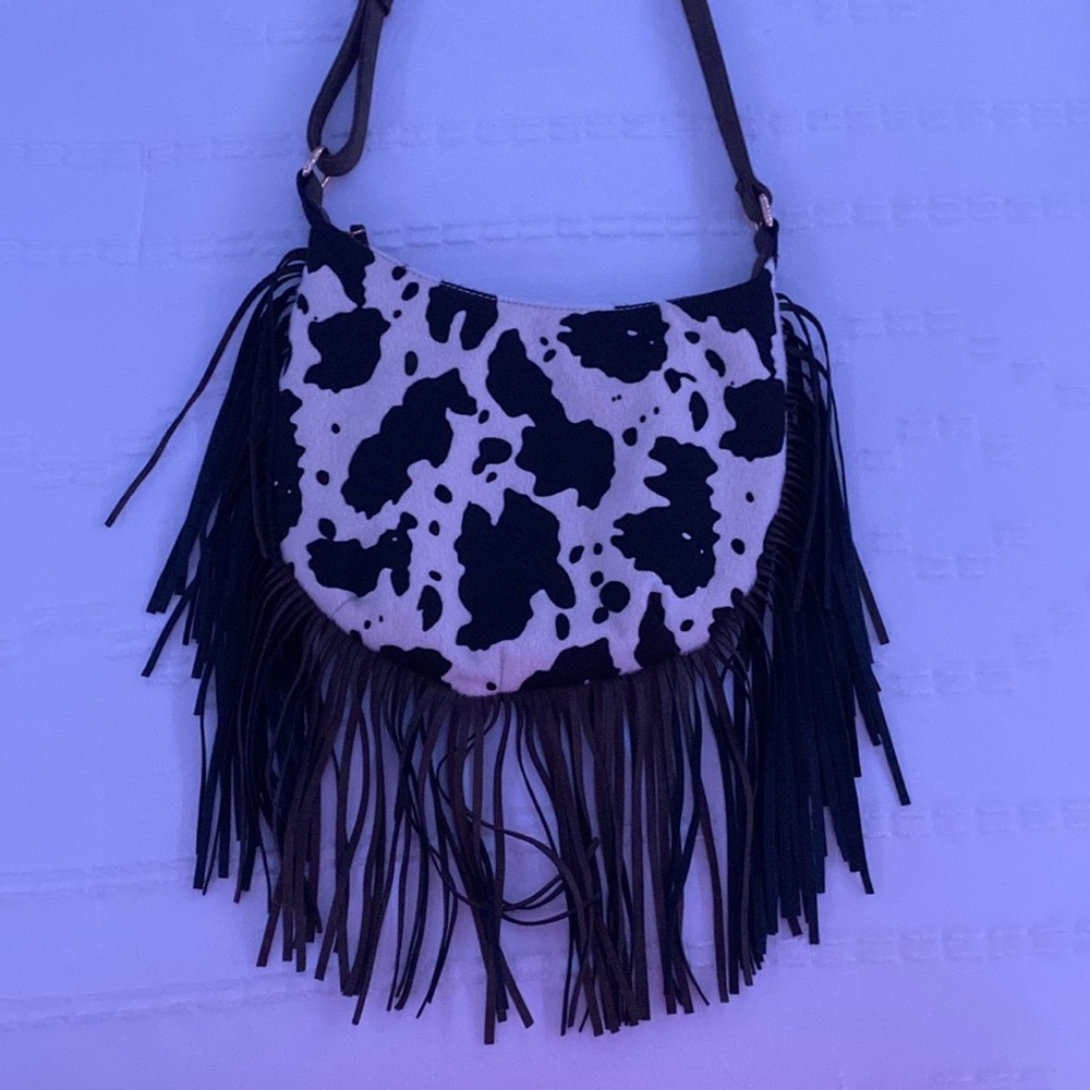western fringe cowhide purse - Picture 10 of 16